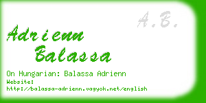 adrienn balassa business card